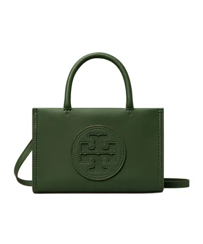 Tory Burch Logo-patch Tote Bag In Green