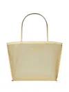 Tory Burch Logo-patch Tote Bag In Neutrals