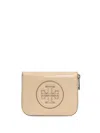Tory Burch Small Ella Zip-around Wallet In Neutrals