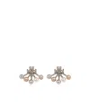 Tory Burch Logo Pattern Earrings In Yellow