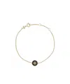 Tory Burch Kira Enamel Pendant Chain Bracelet In Yellow