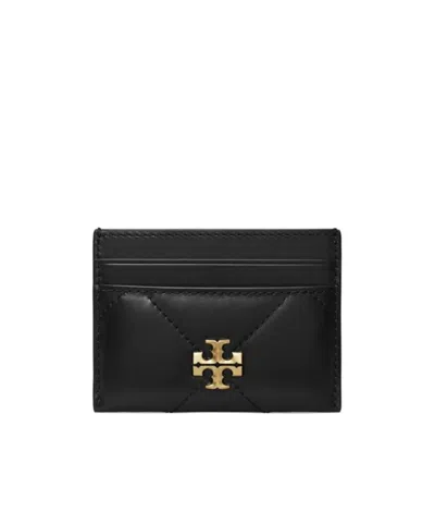 Tory Burch Kira Diamond Quilt Cardholder In Black