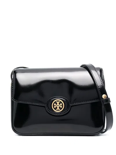Tory Burch Logo-plaque Crossbody Bag In Schwarz