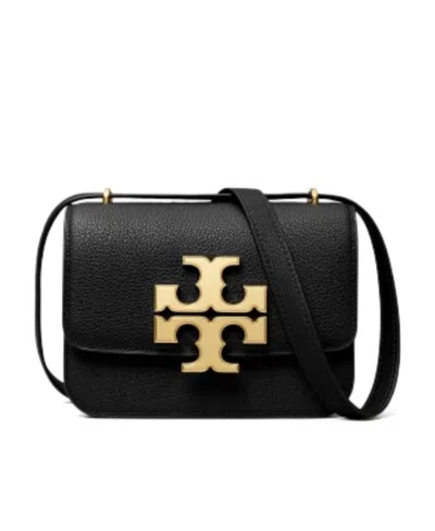 Tory Burch Pebbled Leather Small Eleanor Shoulder Bag In Black
