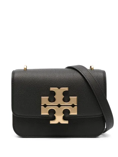 Tory Burch Pebbled Leather Small Eleanor Shoulder Bag In Black