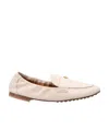 Tory Burch Ballet Nappa Leather Loafers In Nude