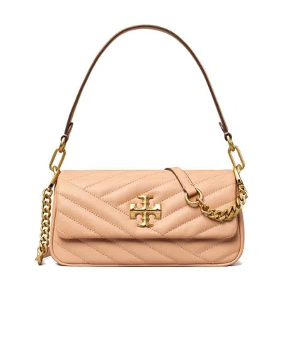 Tory Burch Kira Chevron Shoulder Bag In Nude | ModeSens