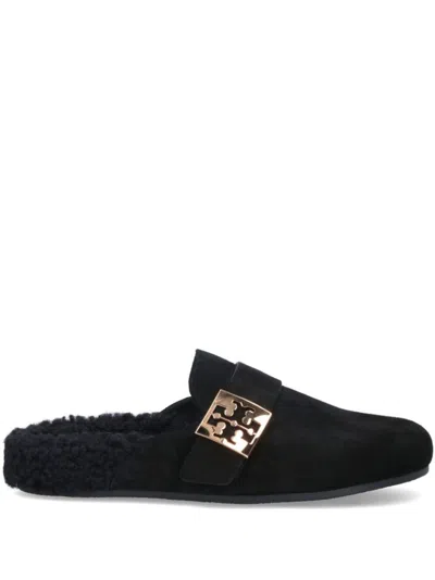 TORY BURCH LOGO-PLAQUE MULES