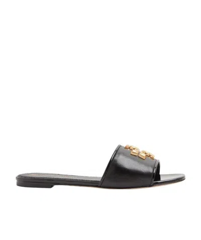 TORY BURCH TORY BURCH ELEANOR DOUBLE T LOGO PLAQUE SANDALS