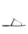 TORY BURCH TORY BURCH LOGO PLAQUE OPEN-TOE SLIDES