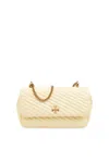 TORY BURCH TORY BURCH LOGO PLAQUE QUILTED SHOULDER BAG