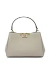 Tory Burch Mini Eleanor Leather Top Handle Bag In Neutral