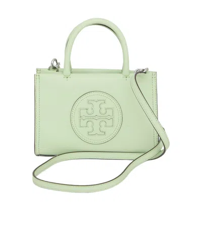 Tory Burch Logo-plaque Tote Bag In Green