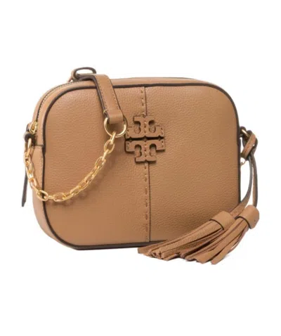 Tory Burch Logo Shoulder Bag In Brown