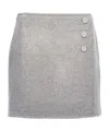 Tory Burch Mini T Monogram Skirt In Gray