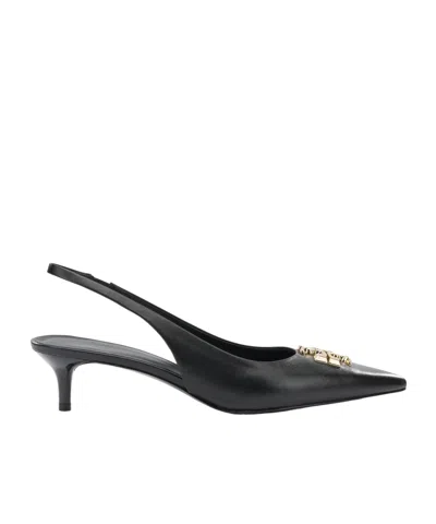 Tory Burch Eleanor Kitten Heel Slingback Pump In Black