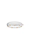 Tory Burch Icon Stud Double Bracelet In Metallic