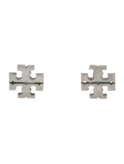 Pre-owned Tory Burch Logo Stud Earrings In Multi