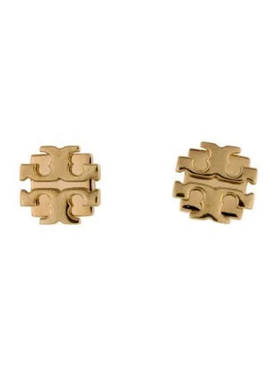 Pre-owned Tory Burch Logo Stud Earrings In Multi