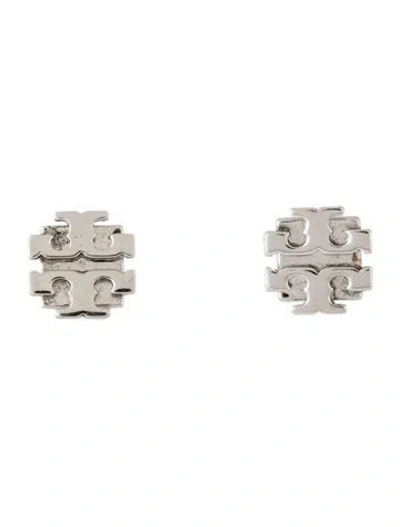 Pre-owned Tory Burch Logo Stud Earrings In Multicolor