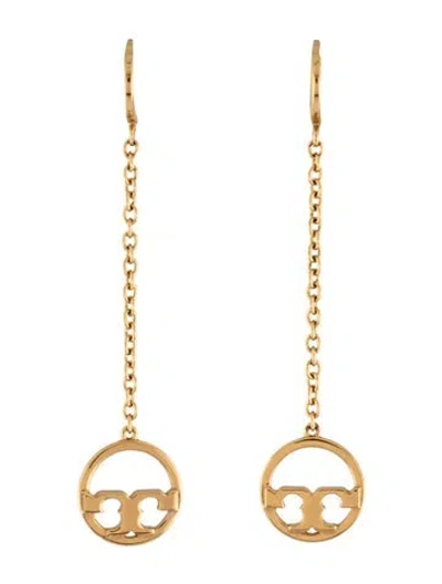 Pre-owned Tory Burch Logo 't' Thames Drop Earrings In Multicolor
