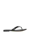 Tory Burch Black Slip On Flip Flops In Perfect Black
