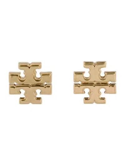 Pre-owned Tory Burch Logo Tt Stud Earrings In Multi