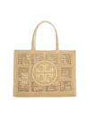 Tory Burch Ella Small Hand Crochet Tote In Brown