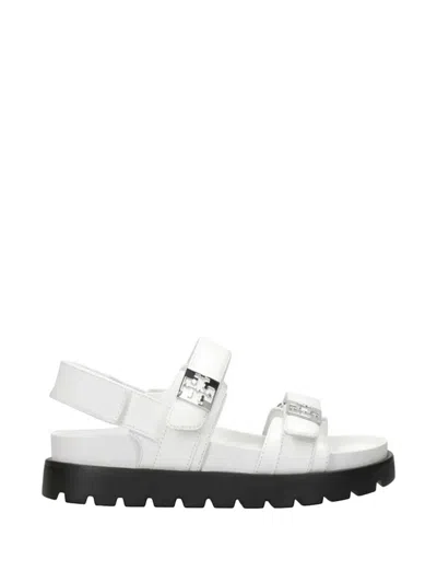 Tory Burch Logo-detail Sandals In White
