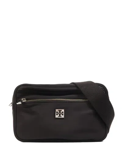 Pre-owned Tory Burch Logo-plaque Pouch-detail Shoulder Bag In Black