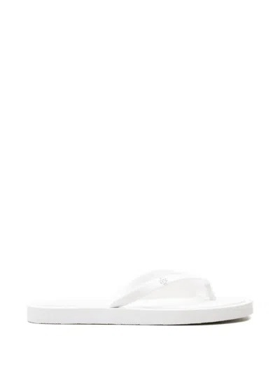 Tory Burch Logo-plaque Slides In White