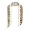 Tory Burch Logo-print Silk Scarf In Multi