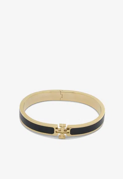 Tory Burch Logo-shaped Bracelet In Metallic