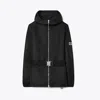 Tory Burch Long Belted Anorak In Sport Black