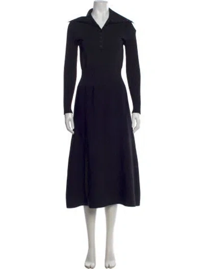 Pre-owned Tory Burch Long Dress In Black
