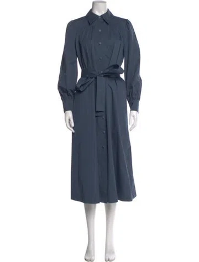 Pre-owned Tory Burch Long Dress In Blue