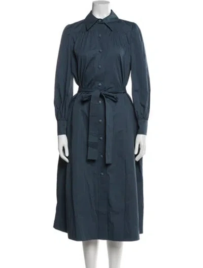 Pre-owned Tory Burch Long Dress In Blue