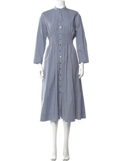 Pre-owned Tory Burch Long Dress In Blue