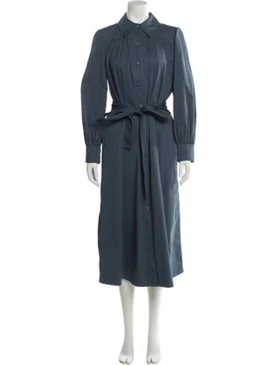 Pre-owned Tory Burch Long Dress In Blue