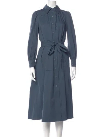 Pre-owned Tory Burch Long Dress In Blue