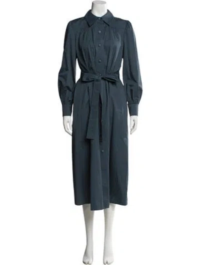 Pre-owned Tory Burch Long Dress In Blue