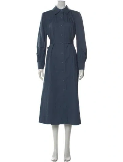 Pre-owned Tory Burch Long Dress In Blue