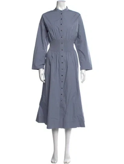 Pre-owned Tory Burch Long Dress In Blue