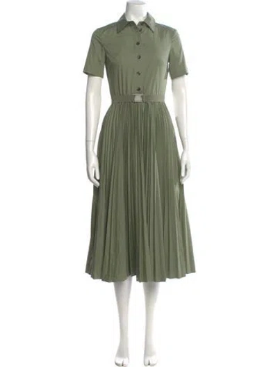 Pre-owned Tory Burch Long Dress In Green