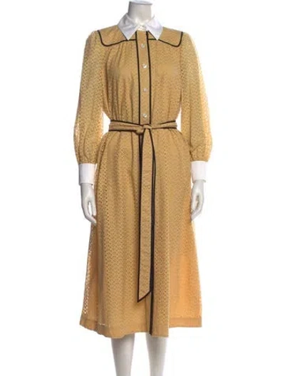 Pre-owned Tory Burch Long Dress In Neutral