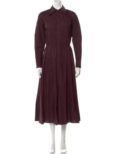 Pre-owned Tory Burch Long Dress In Purple