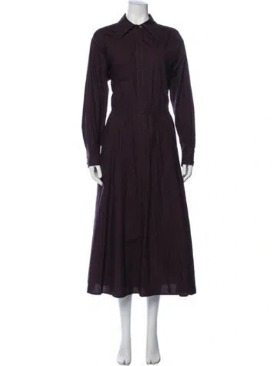 Pre-owned Tory Burch Long Dress In Purple
