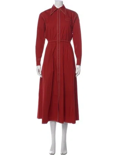 Pre-owned Tory Burch Long Dress In Red