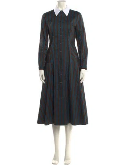 Pre-owned Tory Burch Long Dress W/ Tags In Blue