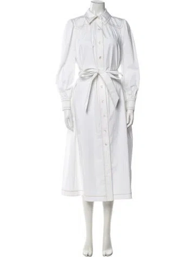 Pre-owned Tory Burch Long Dress W/ Tags In White